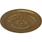 Ekena Millwork Temple Ceiling Medallion (Fits Canopies up to 9 1/4"), Hand-Painted Pale Gold, 24"OD x 1 5/8"P CM24TEPAS - alternate 2
